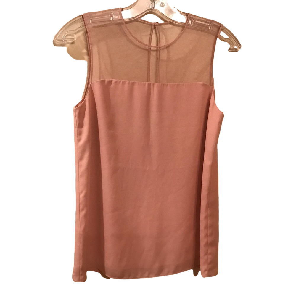 Babaton Size XS Pink Blouse Tank
Sheer Net Top of Shirt- shoulder area Career